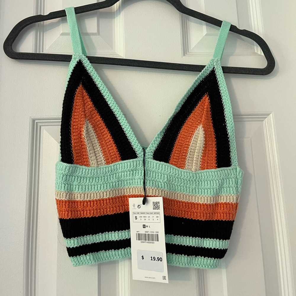 brand new with tags Zara crochet top